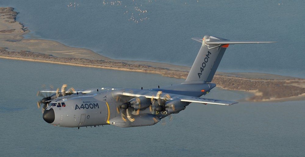La Fuerza Aérea Española recibe el cuarto Airbus A400M Atlas turbopropulsor.