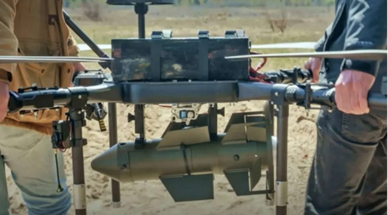 Dron con bombas